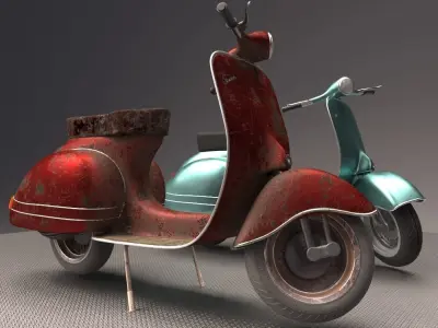 Vespa-Nostalgia vespa 3D model