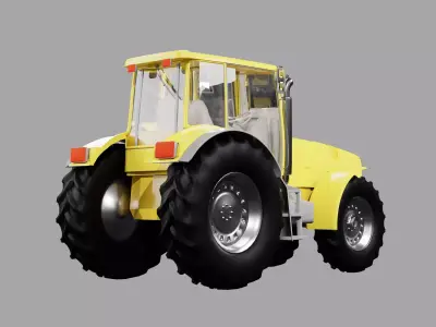 tractor Low-poly 3D model