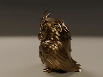 decorative owl  3D print model