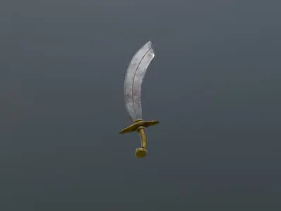Sword Low-poly 3D model 95