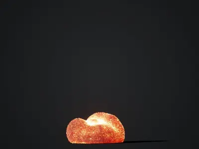 Animated Gasoline Explosion 1 3D model