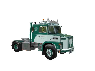 Scania L141 Custom Classic Truck Low-poly 3D model