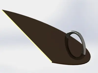 Tank door 3D model