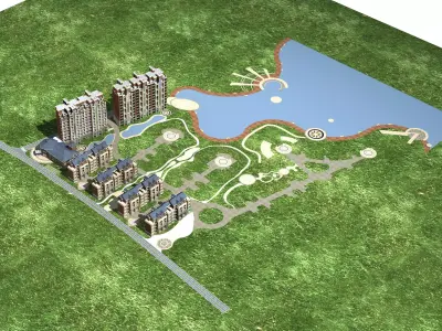 High-Rise Residential 3D model 19