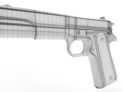 Colt m1911 3D model purchase