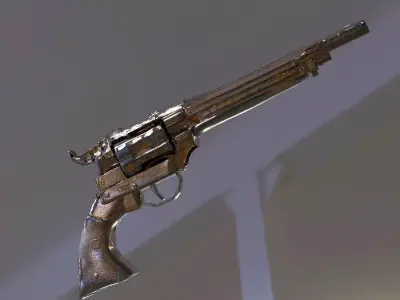 Revolver Western 3D model