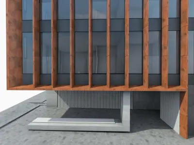 Office Building 05  Low-poly 3D model