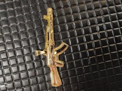 gun pendant ak 47 3D print model