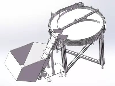 Rotary feeding sorter 3D model