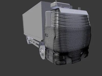 Truck Refrigerated  Low-poly 3D model