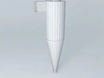 Cyclone collector with measures table for Construction 3D model