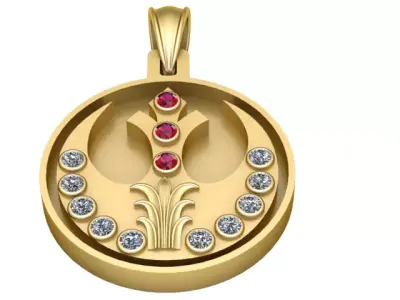 Rebel Alliance Symbol Jewelry Pendant  3D Printable Star 3D print model