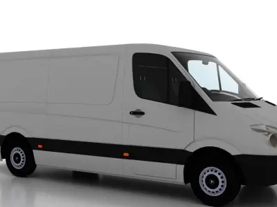 Mercedes Benz Sprinter L2H1 2009 Cargo UK 3D model
