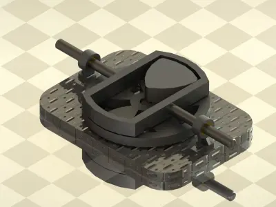 Converter of rotational to linear motion 3D model
