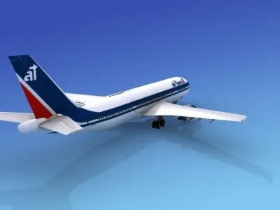 Airbus A300 Air Transat 3D model
