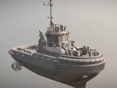 Tugboat 3D print model by tiagodiogenesdearaujo