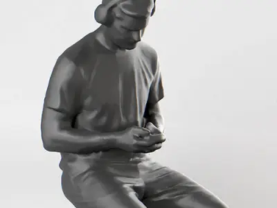 Arthur 4D 004 Sitting Listening