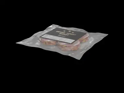 Deli sausages Smoked Turkey Breast 3D model buy