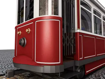 3D tram model lisbon - lisbon 3D model
