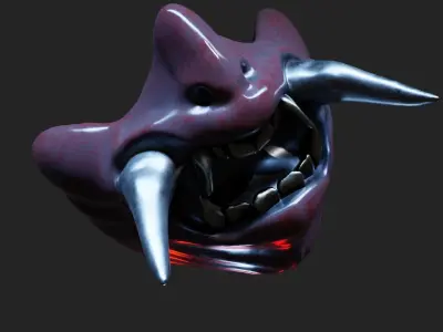 Red Mask  for working with 3D models 3D model