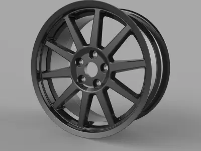 Car Rim 19 inch - real dimensions - FREE Free 3D model