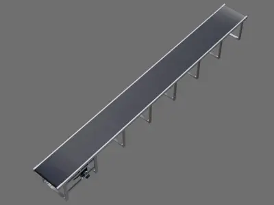 Conveyor Belt 1A Low-poly 3D model