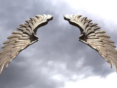 Serafim Curved wings 1  3D model