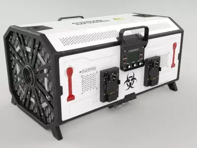 Nuclear Weapon Portable Box Bomb 3D model