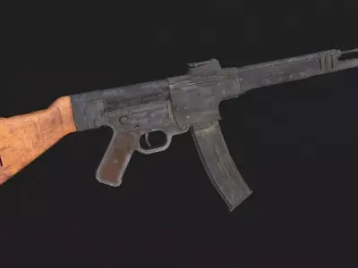 StG 44 3D model gun Low-poly 3D model