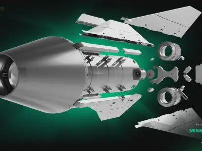 Missile V3 ASM 3D model