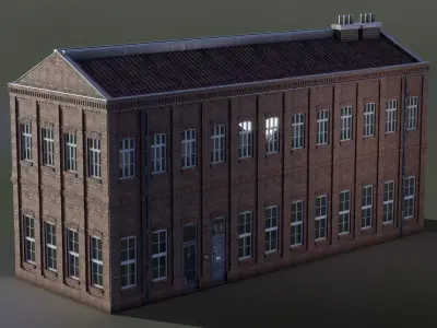 European Building 17 Low-poly 3D model