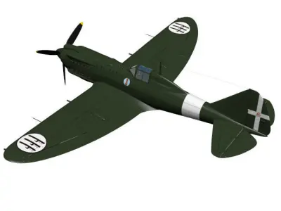 Reggiane Re2004 3D model