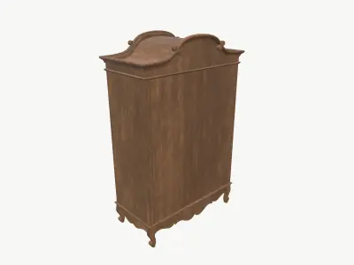 Wardrobe Low-poly 3D model shop
