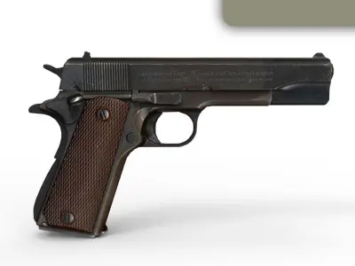 Colt 1911 Low-poly 3D model buy