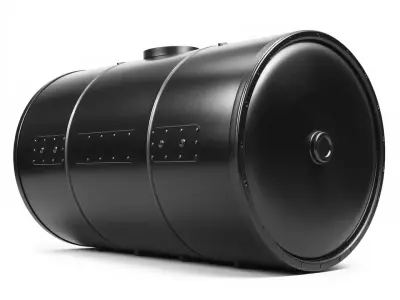 Industrial Black Cylinder model pack Low-poly 3D model