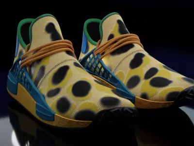 Adidas HU Animal Print  Free 3D model