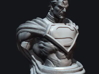 Coupon Free Bust Superman kills Joker fanarts stl 3d print Free 3D print model