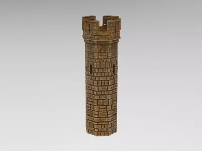 Tower stylised 3D model