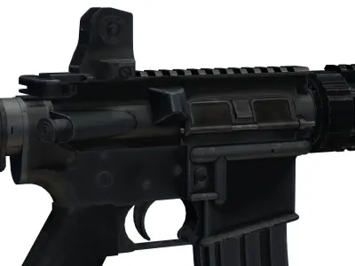 all completed Custom M4 Carbine 3D model