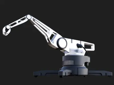 Industrial Robotic Arm 3D model purchase
