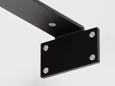 Metal shelf model Low-poly 3D model