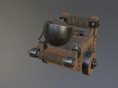 Mini catapult Free 3D model