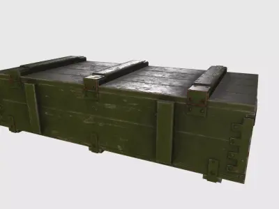 WWII Ammo Kit Low-poly 3D model