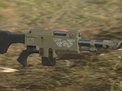 8-Pack Laser Gun 3D model