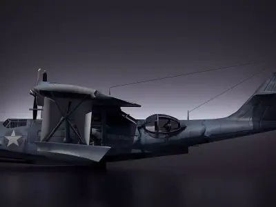 WW2 Consolidated PBY 5 Catalina 3D model purchase