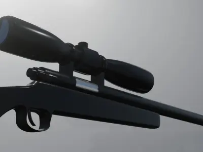Sniper rifle 3D model