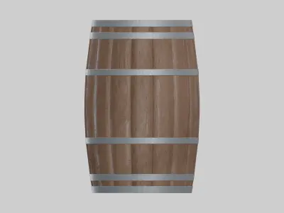 Heavy Toasted Rundlet Barrel 3D model