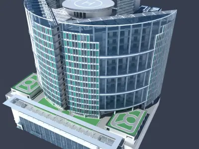 Hospital 3D model shop