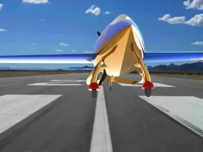 Concept Race Aircraft Free 3D model