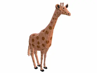 Giraffe Low-poly 3D model